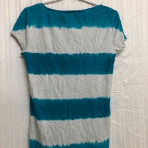 Ann Taylor Blue Short Sleeve T Shirt