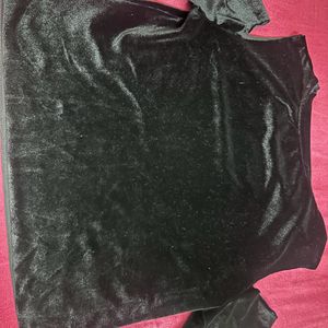 ONLY black velvet top