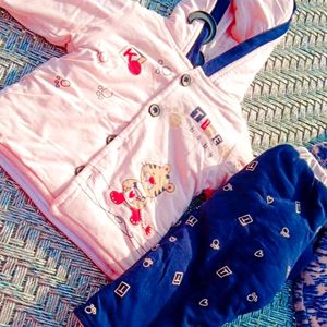 Peach&Nevy Blue Set For Baby Boys/Girls