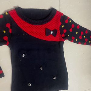 Woollen Top For Baby Girls