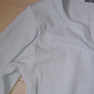 sky blue long sleeved top