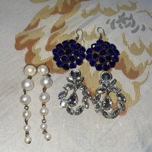 Set Of 3 Earrings