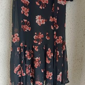 SASSAFRAS BLACK FLORAL DRESS