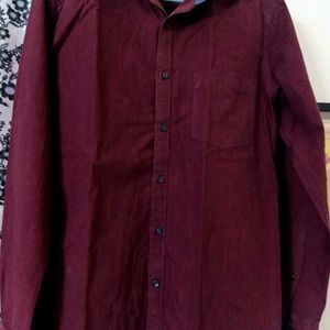 Mens Max Maroon Shirt Size 39 To 40