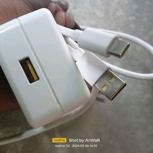 Realme 20watt Charger Original With Cable