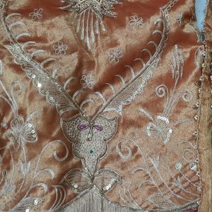 Bridal Golden Lehnga Choli