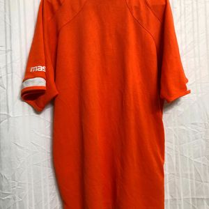 Mass Orange Polo Neck T Shirt