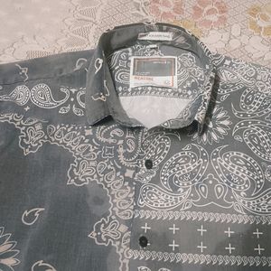 Grey Printed Shirt