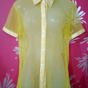 Yellow Net shirt