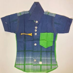 BOYS COTTON SHIRTS HALF HAND 1 Yrs Set 3 No