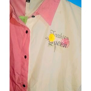 Pink White Cute Trendy Shirt