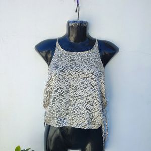 Zara Polka Dot Silky Top