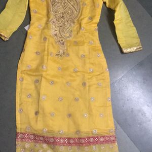 Heavy embroidery work kurti