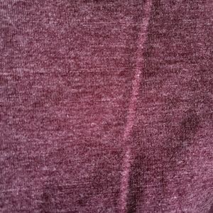 Women Burgundy Solid Top