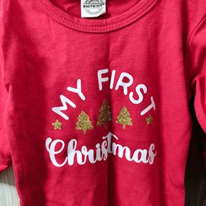 First Christmas Romper