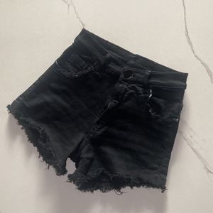 Black Hot Shorts Zara Dupe