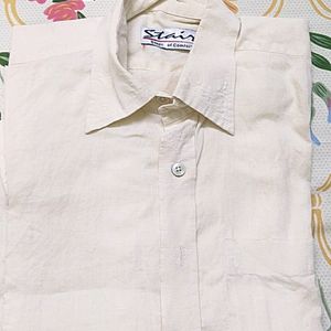cream color newly shirt for 40 to 46 year old man