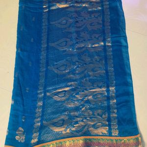 Cotton Blend Pure Gadwal Saree