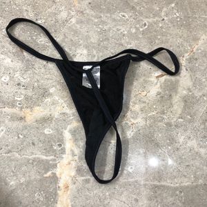 black thong