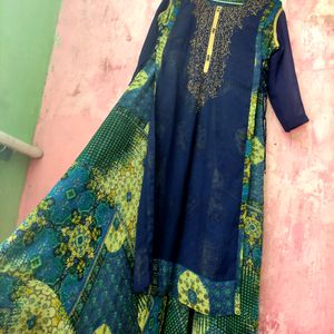 Georgette Frock 😍with Work