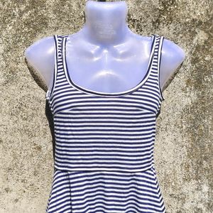 PE. BLUE AND WHITE STRIPS FROCK