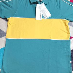 Teen Boys Green & Yellow Polo T-shirt