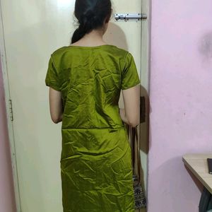 Green Short Kurti For Women