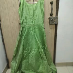 Green Gown With Dupatta