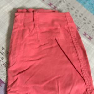 Forever-21 Bootcut Coral Pink Pants