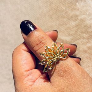 Half Flower Shape Ring