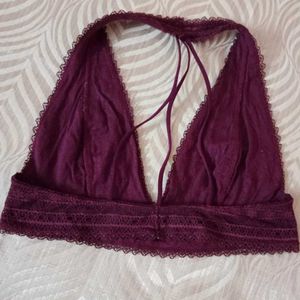 Burgundy bralette/top