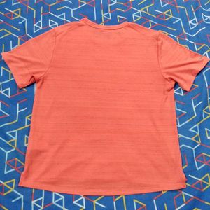 Nike Orange-pink (Coral) Sports T Shirt