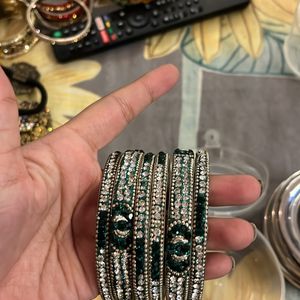 Green Bangles Set