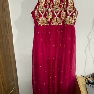 Ethnic Gown With Dupatta