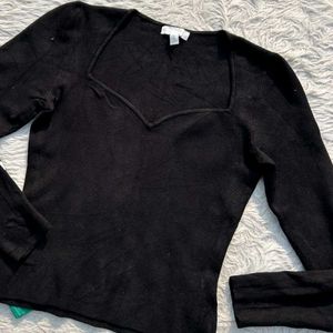 H&M Sweetheart RIB KNIT WEAR TOP