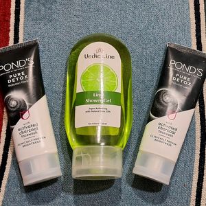 Ponds Charcoal Face Wash & Vedic Line Body Shower