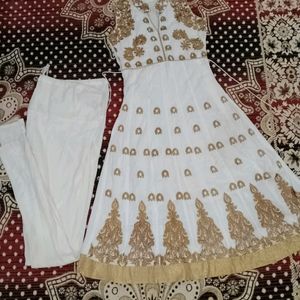 Kurta And Pant Set White Colour