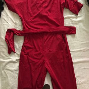 Shein Maroon Jumpsuit