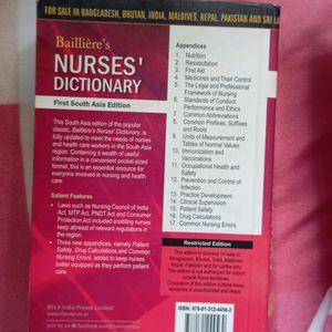 Nurses Dictionary First South Asia Edition