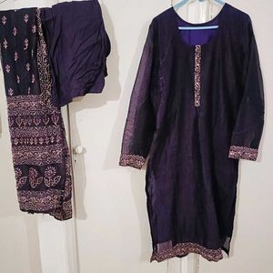 Beautiful Purple Kurta Palazzo Set