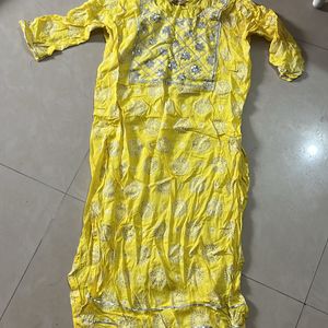 Yello kurti new,