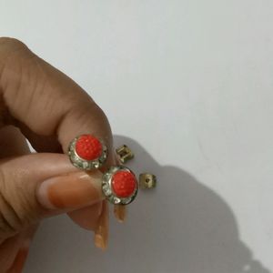 Combo Of 3 Colourful Studs And Earrings