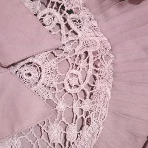 Korean Lavender Lace Top