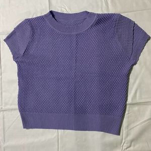 Knitted Lavender Top