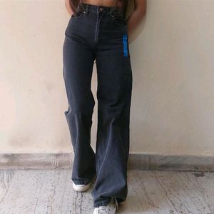 Black H&M Wide Leg Jeans