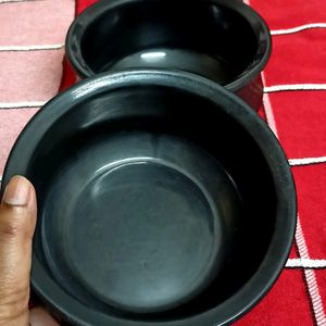 Black 🖤 Melamine Bowl 🥣 (2pcs)