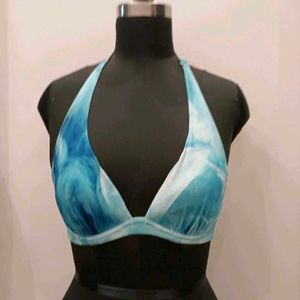 Blue Swim Suit Bra