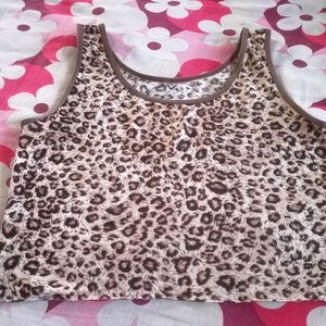 Tiger Print Crop Top