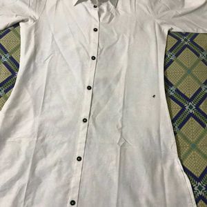 White Collared Formal kurta