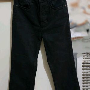 Black Straight Fit Denim